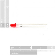 LED - Diffused - 3mm - Red(pack of 5)
